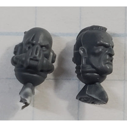40k Space Marine Bits Heavy Intercessor Gravis Armor Scarred Sgt Bare Heads S62