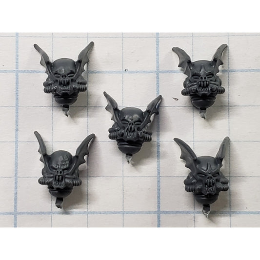 40k Night Lords Bits Nemesis Claws Kill Team Winged Helmet Head x5 B41