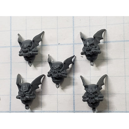 40k Night Lords Bits Nemesis Claws Kill Team Winged Helmet Head x5 B41