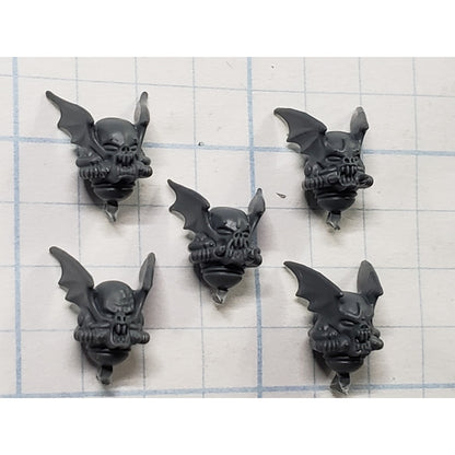 40k Night Lords Bits Nemesis Claws Kill Team Winged Helmet Head x5 B41