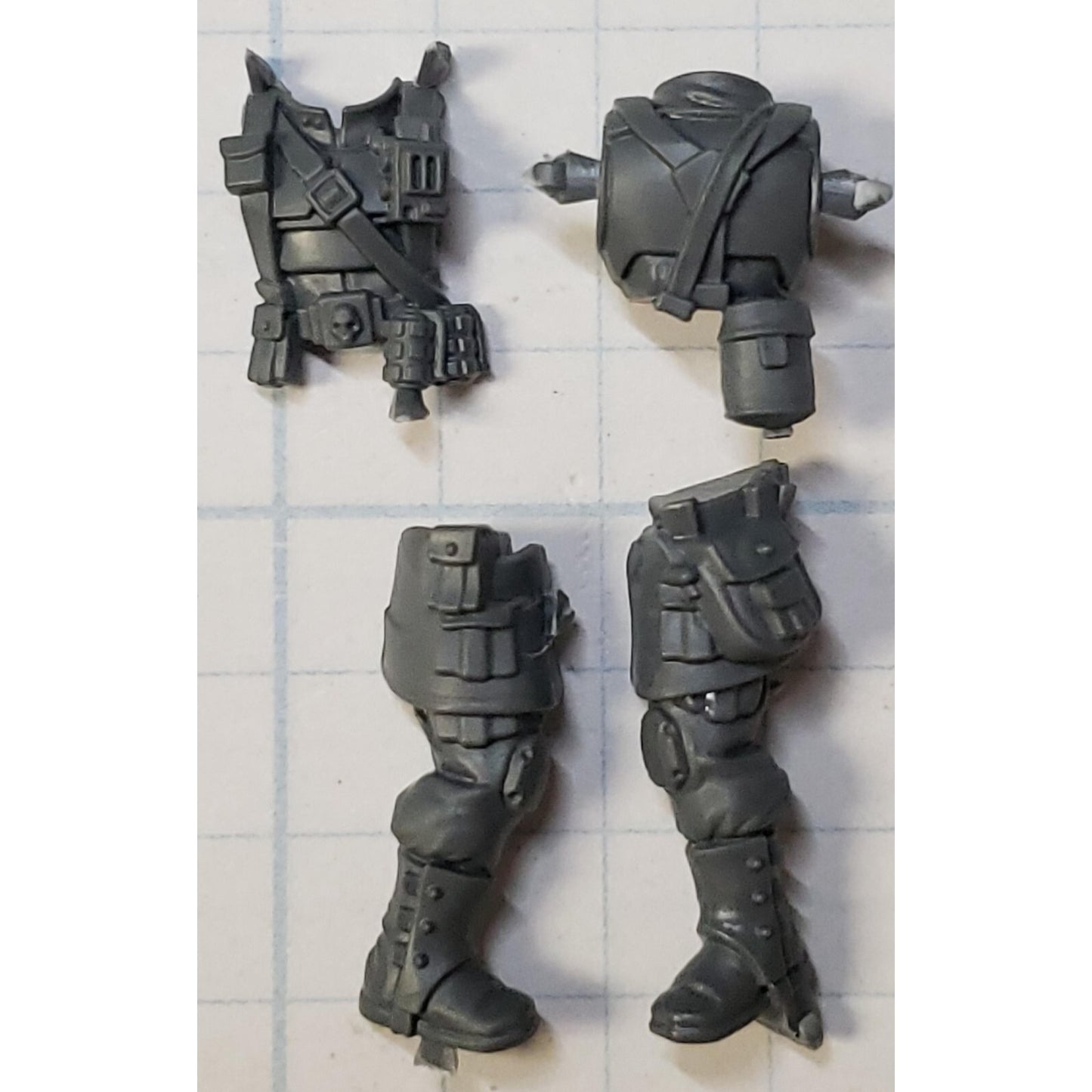 40k Astra Militarum Bits Cadian Shock Troops Sergeant Standing Torso Legs Set