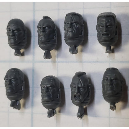 Space Marine Bits Assault Intercessor Bare Heads x8