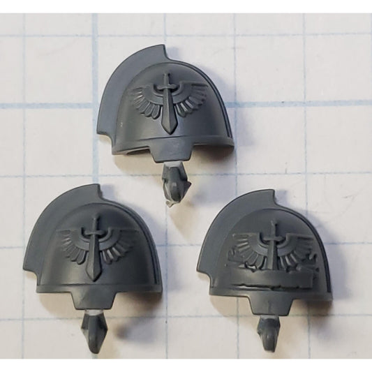 40k Dark Angels Bits Upgrade Crest Gravis Winged Sword Shoulder Pads x3 A05