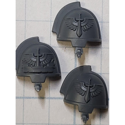 40k Dark Angels Bits Upgrade Crest Gravis Winged Sword Shoulder Pads x3 A05