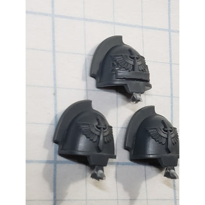 40k Dark Angels Bits Upgrade Crest Gravis Winged Sword Shoulder Pads x3 A05