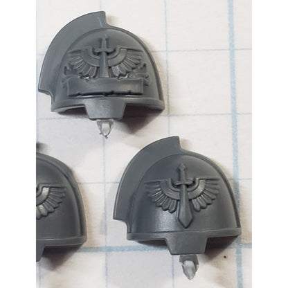 40k Dark Angels Bits Upgrade Crest Gravis Winged Sword Shoulder Pads x3 A05