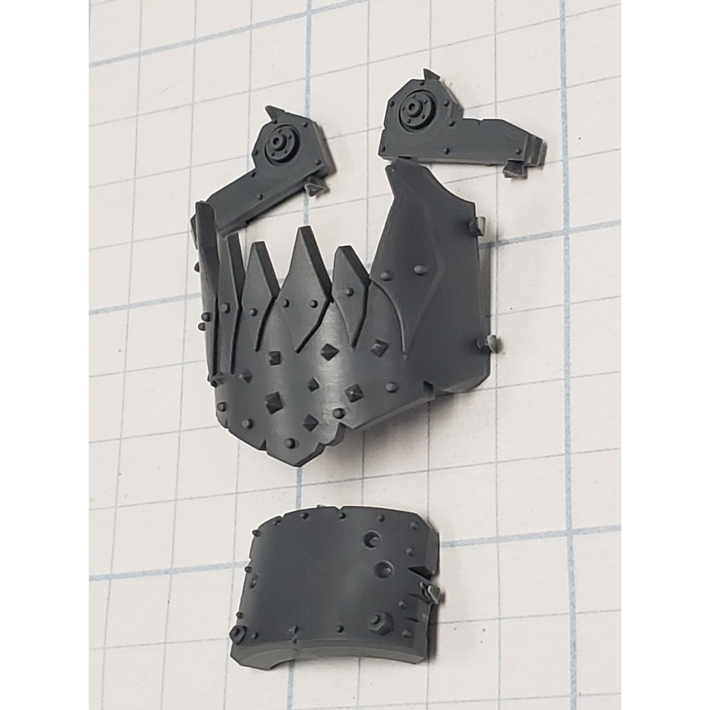 40k Ork Bits Deff Dread Front Jaw Armor w Plate #59