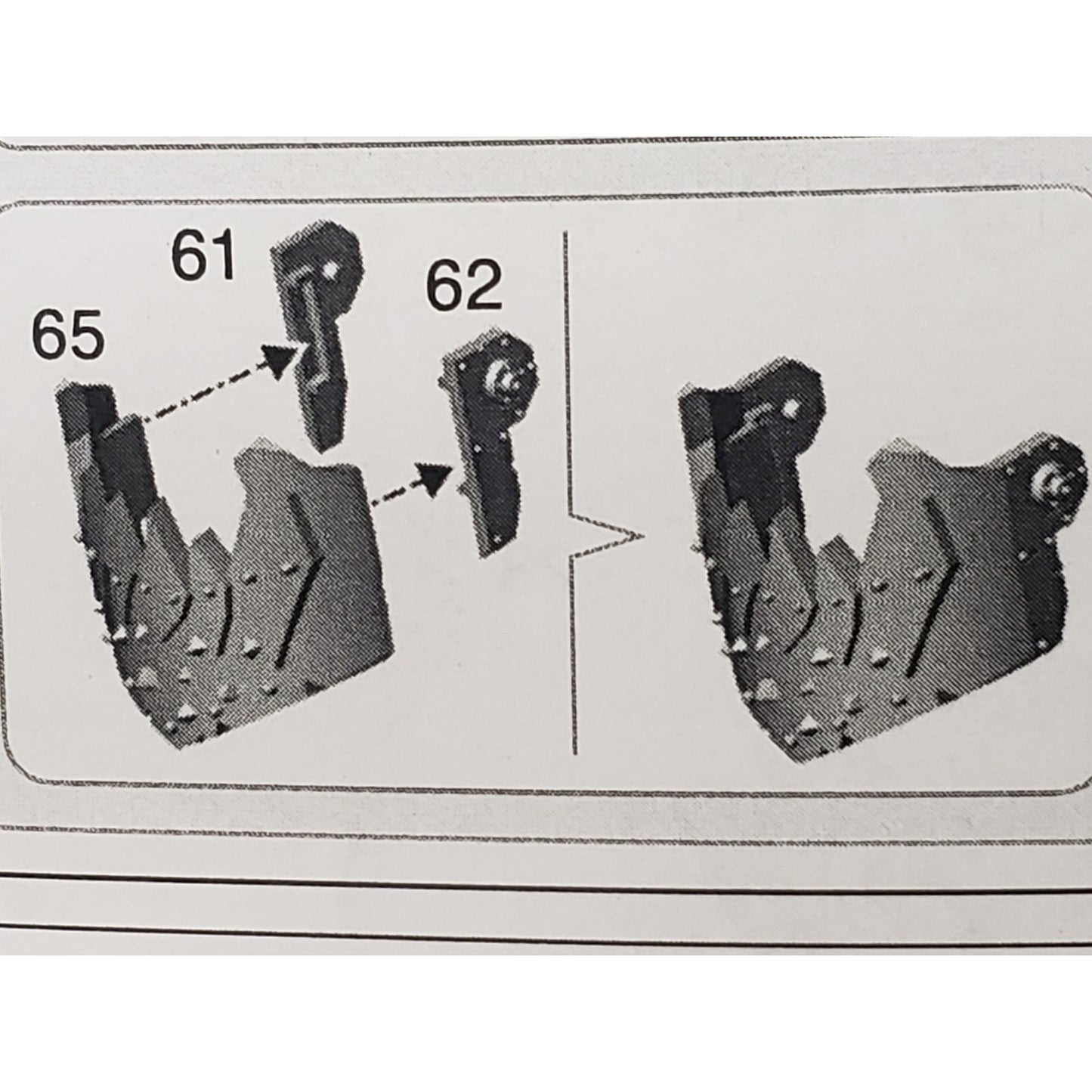 40k Ork Bits Deff Dread Front Jaw Armor w Plate #59