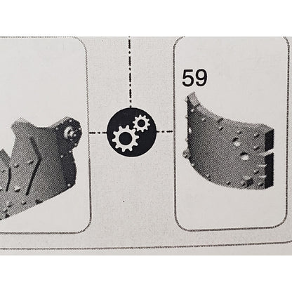 40k Ork Bits Deff Dread Front Jaw Armor w Plate #59