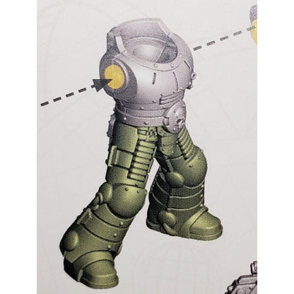 30k Space Marine Bits Legionnaire Mark II Crusade Armor Body Legs #01
