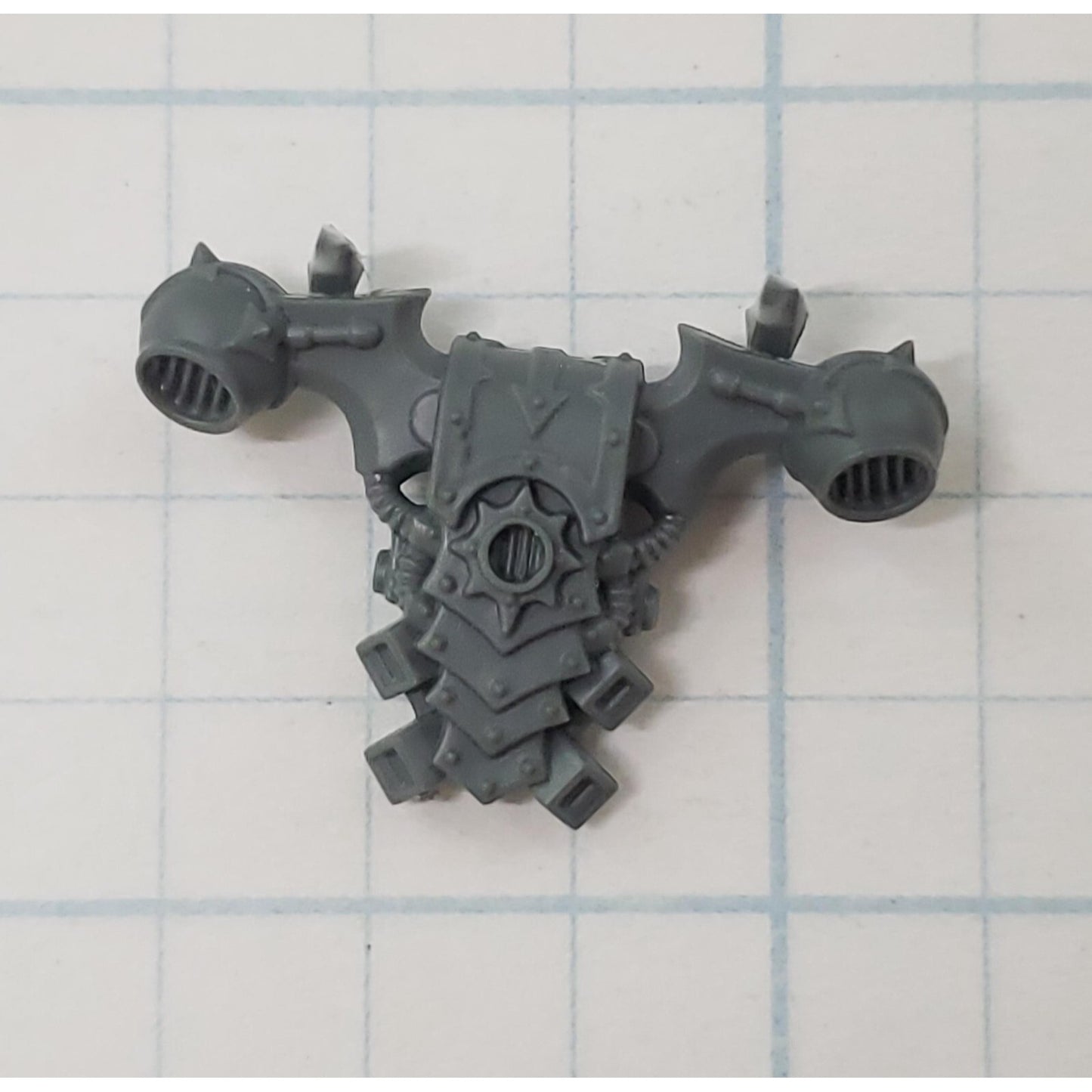40K Chaos Space Marine Bits Legionary Backpack w  Star #142