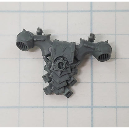 40K Chaos Space Marine Bits Legionary Backpack w  Star #142