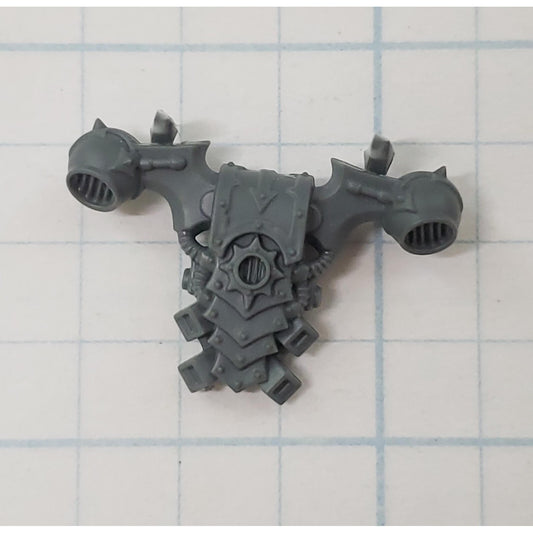 40K Chaos Space Marine Bits Legionary Backpack w  Star #142