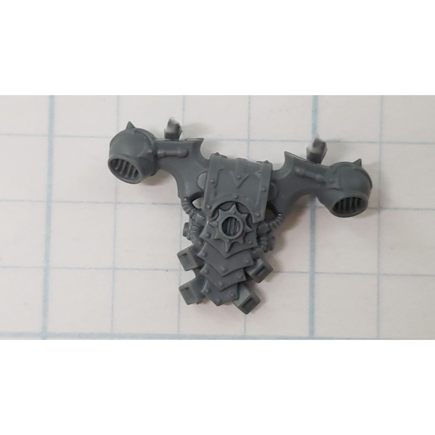 40K Chaos Space Marine Bits Legionary Backpack w  Star #142
