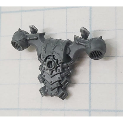 40K Chaos Space Marine Bits Legionary Backpack w  Star #142