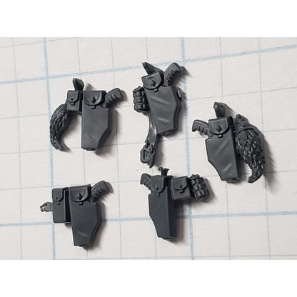 40k Space Wolves Bits Grey Hunters Holsters Grenades Wolf Tails x5 WT5