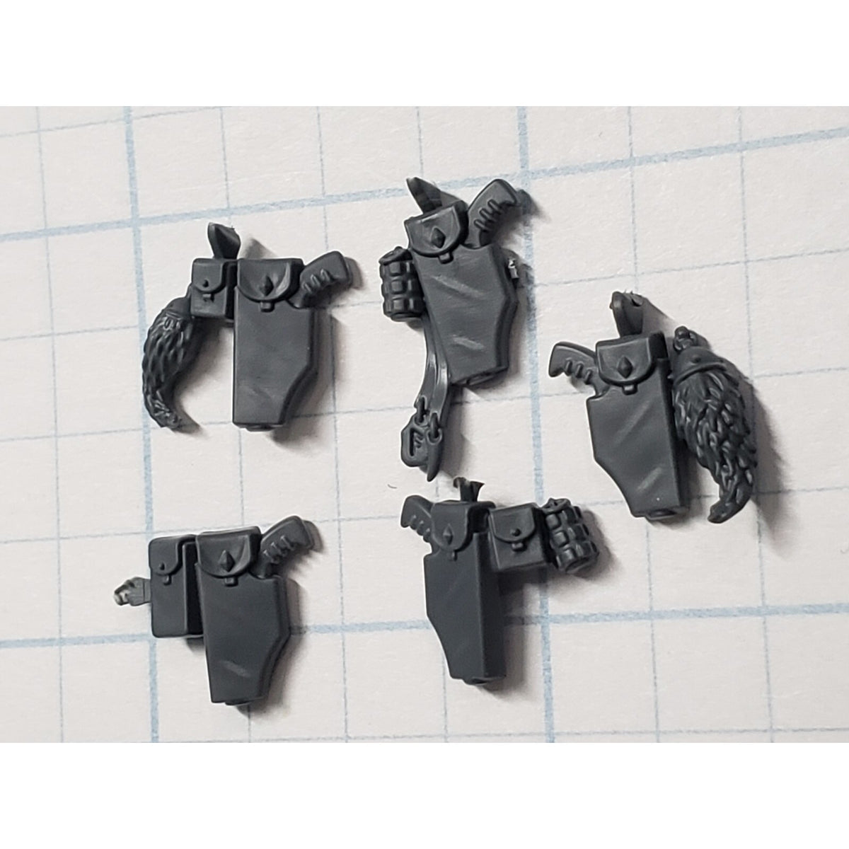 40k Space Wolves Bits Grey Hunters Holsters Grenades Wolf Tails x5 WT5
