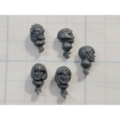 40K Adeptus Sororitas Bits Battle Sister Squad Bare Female Head x5 B152