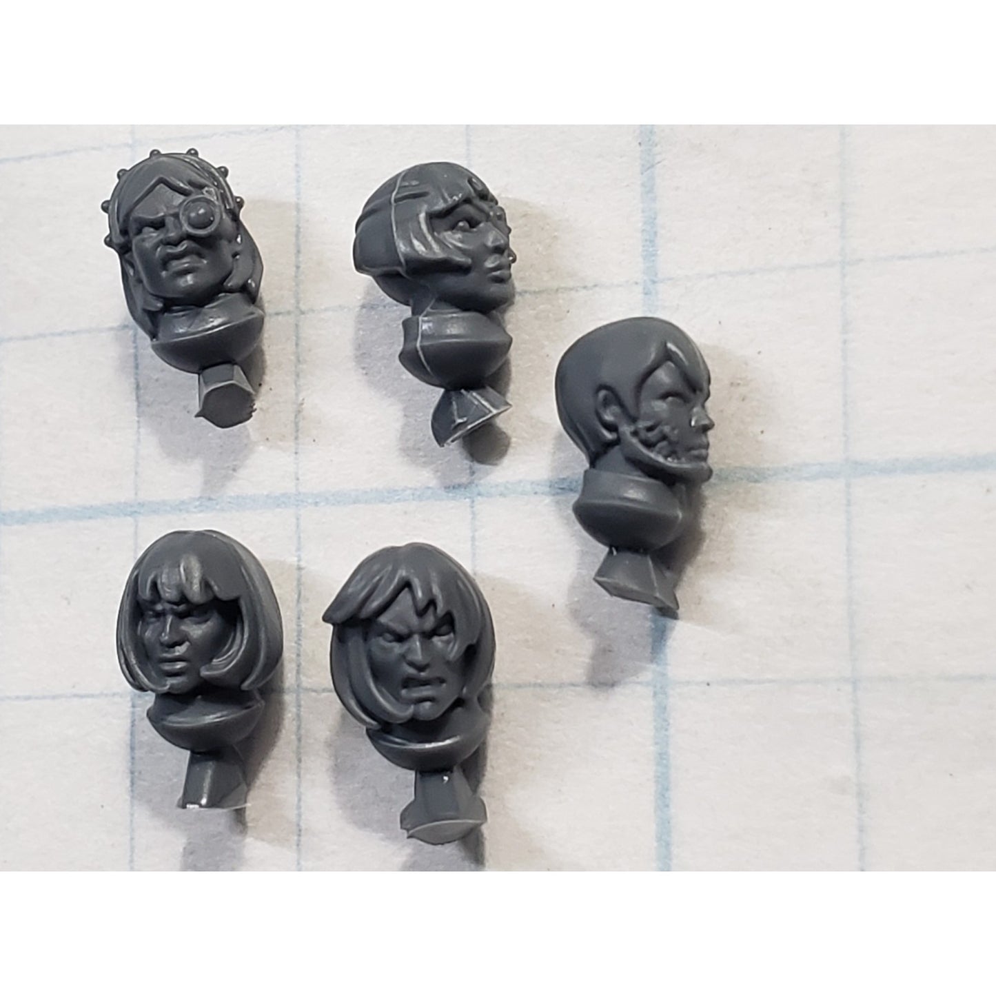 40K Adeptus Sororitas Bits Battle Sister Squad Bare Female Head x5 B152