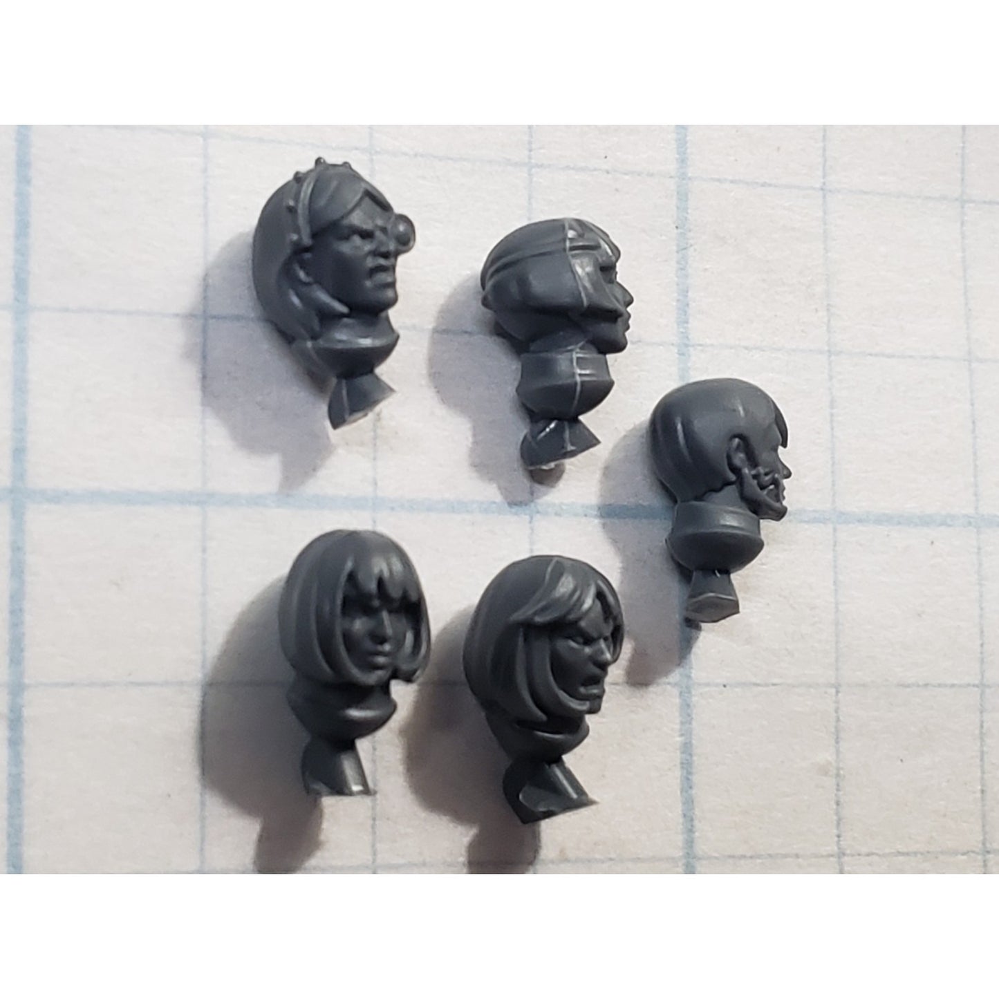 40K Adeptus Sororitas Bits Battle Sister Squad Bare Female Head x5 B152