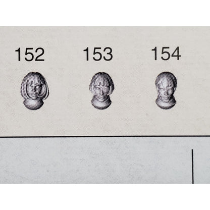 40K Adeptus Sororitas Bits Battle Sister Squad Bare Female Head x5 B152