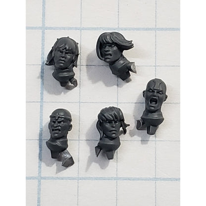 40k Adeptus Sororitas Bits Seraphim Bare Heads x5 Set Female A