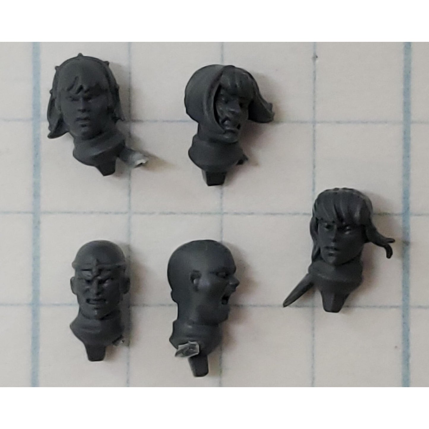 40k Adeptus Sororitas Bits Seraphim Bare Heads x5 Set Female A