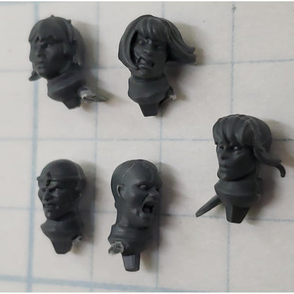 40k Adeptus Sororitas Bits Seraphim Bare Heads x5 Set Female A