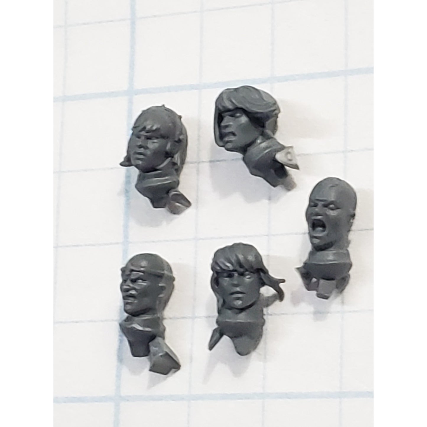 40k Adeptus Sororitas Bits Seraphim Bare Heads x5 Set Female A