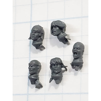 40k Adeptus Sororitas Bits Seraphim Bare Heads x5 Set Female A