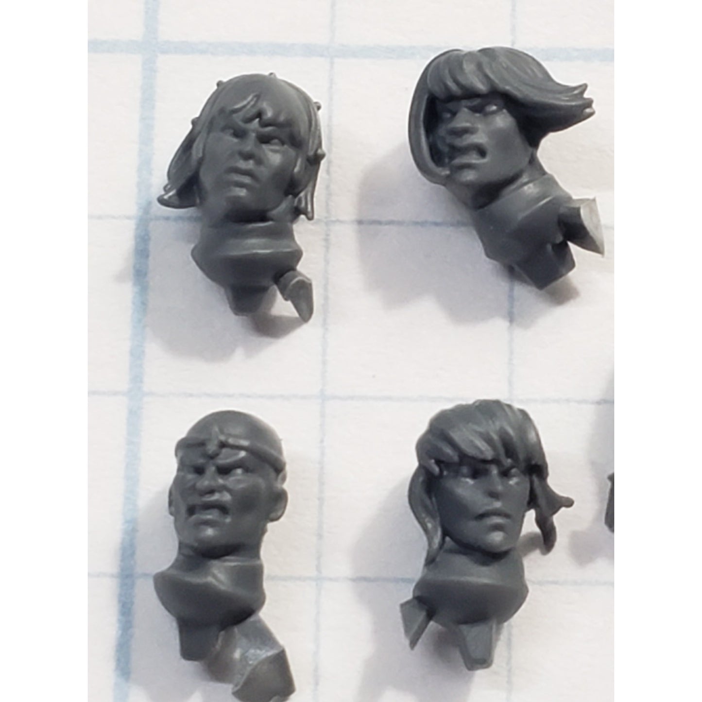 40k Adeptus Sororitas Bits Seraphim Bare Heads x5 Set Female A