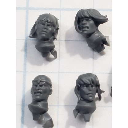 40k Adeptus Sororitas Bits Seraphim Bare Heads x5 Set Female A