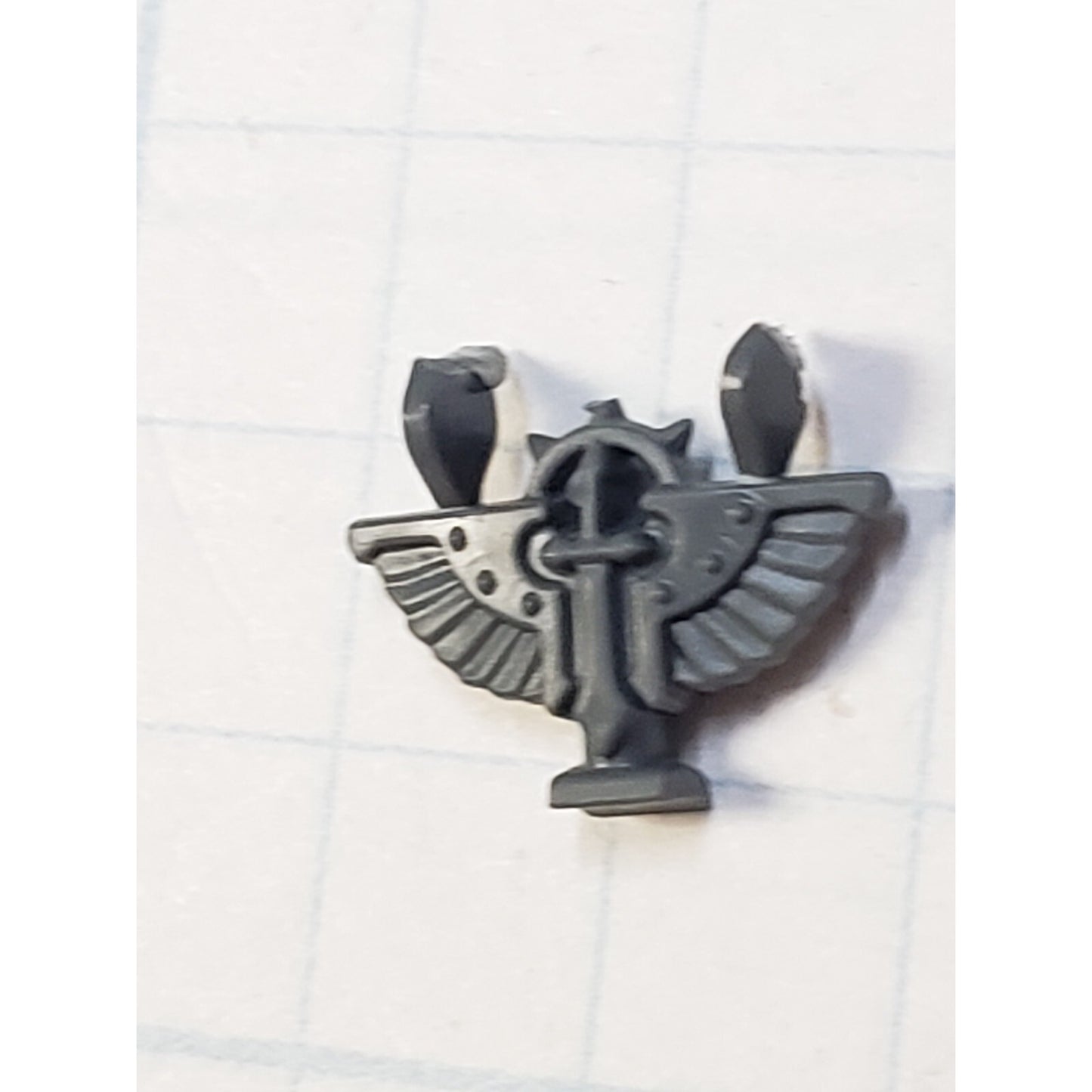 40k Dark Angels Bits Upgrade Commander Winged Sword Iron Halo Back Icon #50