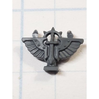 40k Dark Angels Bits Upgrade Commander Winged Sword Iron Halo Back Icon #50