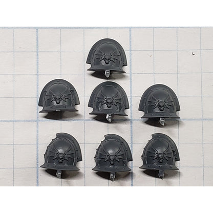 40k Night Lords Bits Nemesis Claws Kill Team Shoulder Pads x7 Set B46