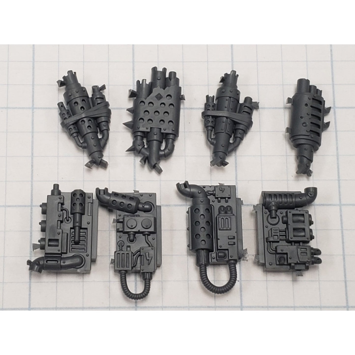 40k Ork Bits Deff Dread Rear Engine Power Plant W Exhaust Stacks #38