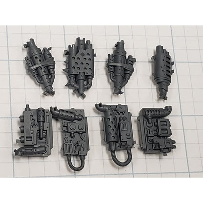 40k Ork Bits Deff Dread Rear Engine Power Plant W Exhaust Stacks #38