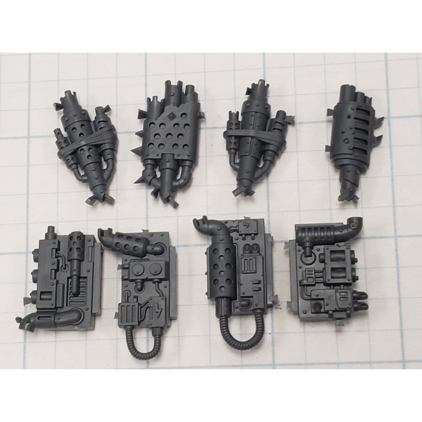 40k Ork Bits Deff Dread Rear Engine Power Plant W Exhaust Stacks #38