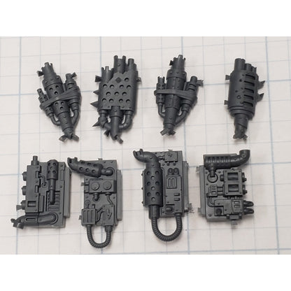 40k Ork Bits Deff Dread Rear Engine Power Plant W Exhaust Stacks #38