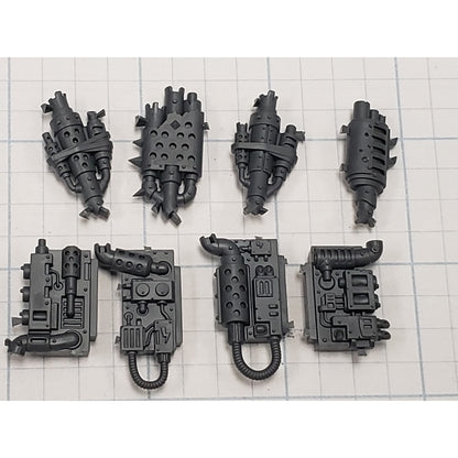 40k Ork Bits Deff Dread Rear Engine Power Plant W Exhaust Stacks #38