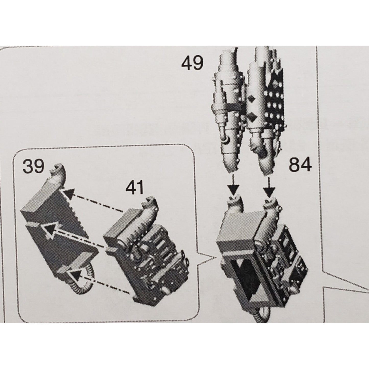 40k Ork Bits Deff Dread Rear Engine Power Plant W Exhaust Stacks #38