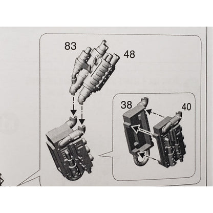 40k Ork Bits Deff Dread Rear Engine Power Plant W Exhaust Stacks #38