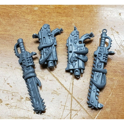 40k Chaos Space Marine Bits Chosen Engraved Stowed Swords & Bolters