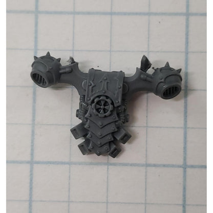 40K Chaos Space Marine Bits Legionary Backpack w Cog #131