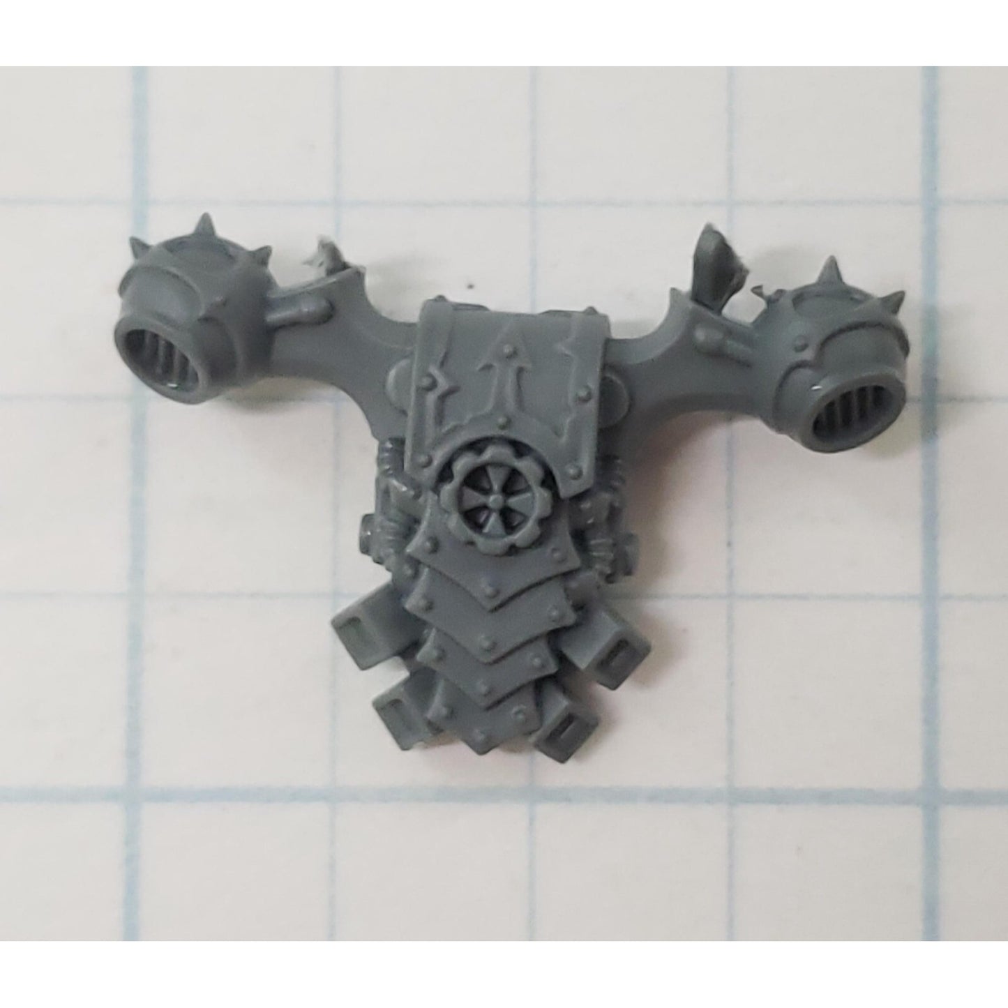 40K Chaos Space Marine Bits Legionary Backpack w Cog #131