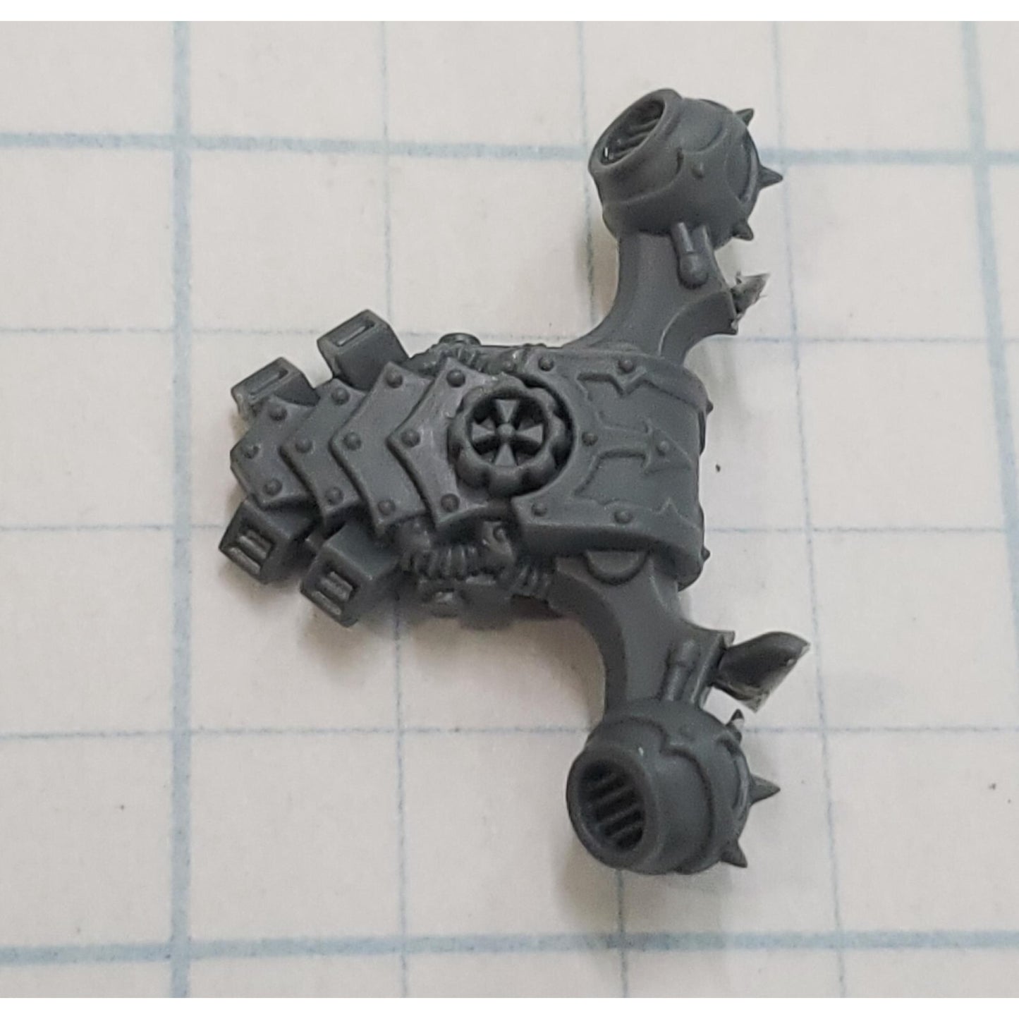 40K Chaos Space Marine Bits Legionary Backpack w Cog #131
