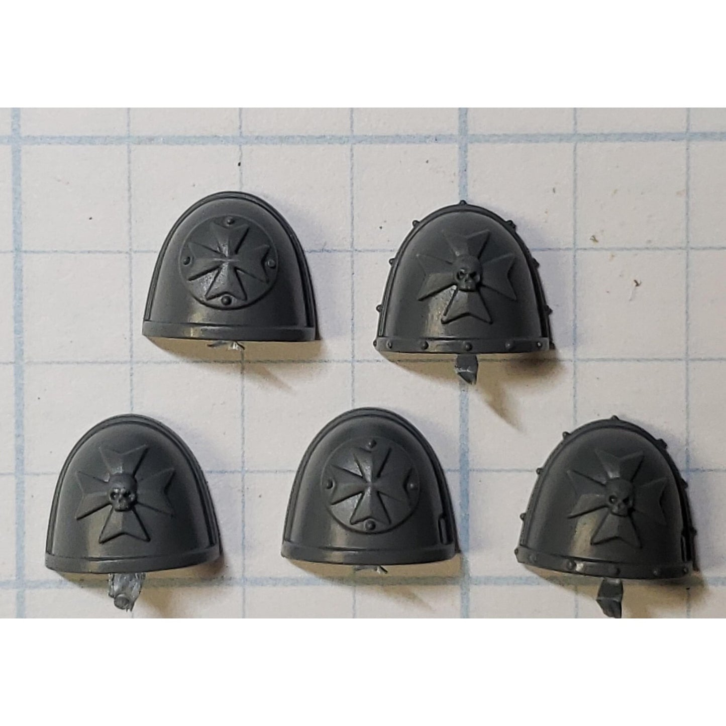 40k Black Templar Bits Primaris Upgrade Crux Shoulder Pads x10