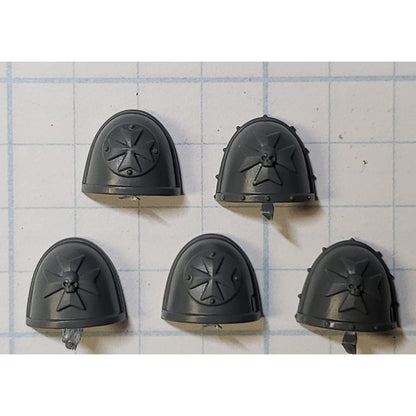 40k Black Templar Bits Primaris Upgrade Crux Shoulder Pads x10