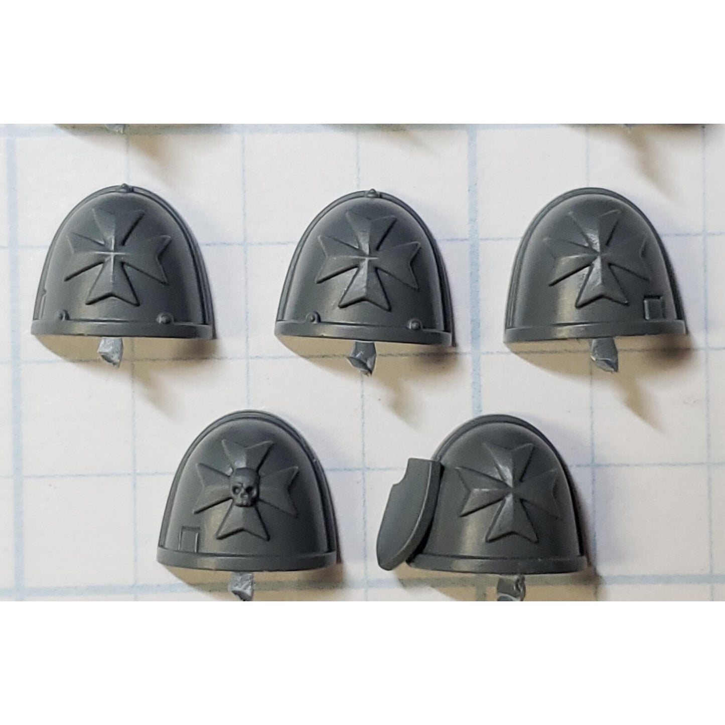 40k Black Templar Bits Primaris Upgrade Crux Shoulder Pads x10