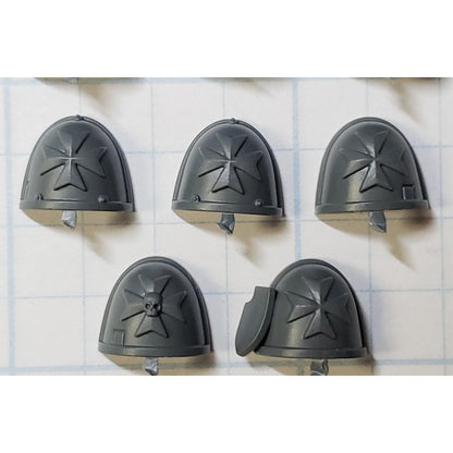 40k Black Templar Bits Primaris Upgrade Crux Shoulder Pads x10